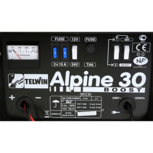 Redresor baterii Telwin ALPINE30BOOST, tensiune incarcare 12/24 V, capacitate baterii Pb/START/STOP 15-400 Ah, incarcare rapida | Travandi.ro