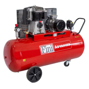 Compresor aer cu ulei Fini 5.5cp 270l debit aer aspirat 582l/min debit aer refulat 380l/min 10bar 136kg