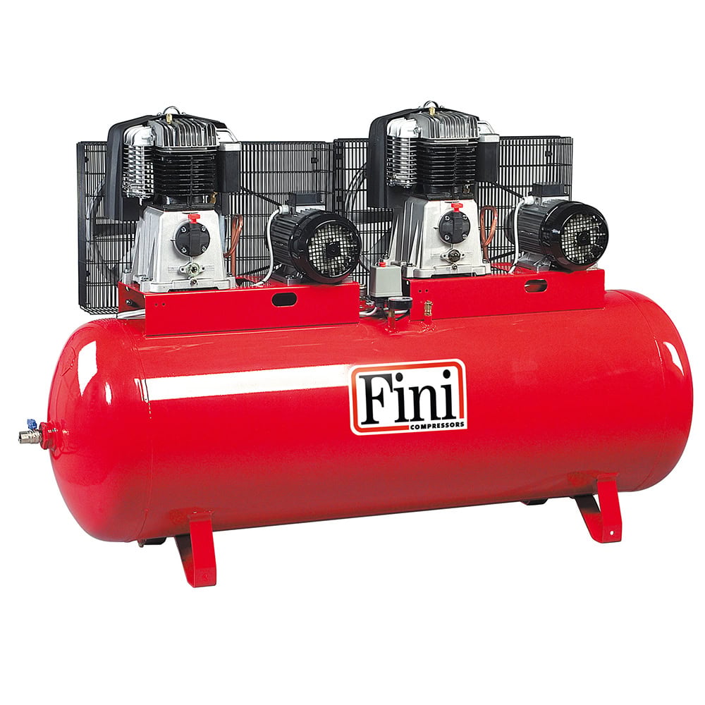 Compresor de aer in tandem Fini BKT 119-500F-15T, 500 l, 5.5+5.5 kW, 10 bar, 1680 l/min 1 Compresor de aer in tandem Fini BKT 119-500F-15T, 500 l, 5.5+5.5 kW, 10 bar, 1680 l/min