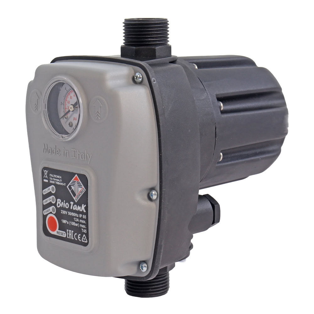 Prescontrol cu manometru Italtecnica BRIO-TANK_2.0, 230 V, max 1500 W, max. 10 bari, recipient 0.4 L 2 Prescontrol cu manometru Italtecnica BRIO-TANK_2.0, 230 V, max 1500 W, max. 10 bari, recipient 0.4 L - Image 2
