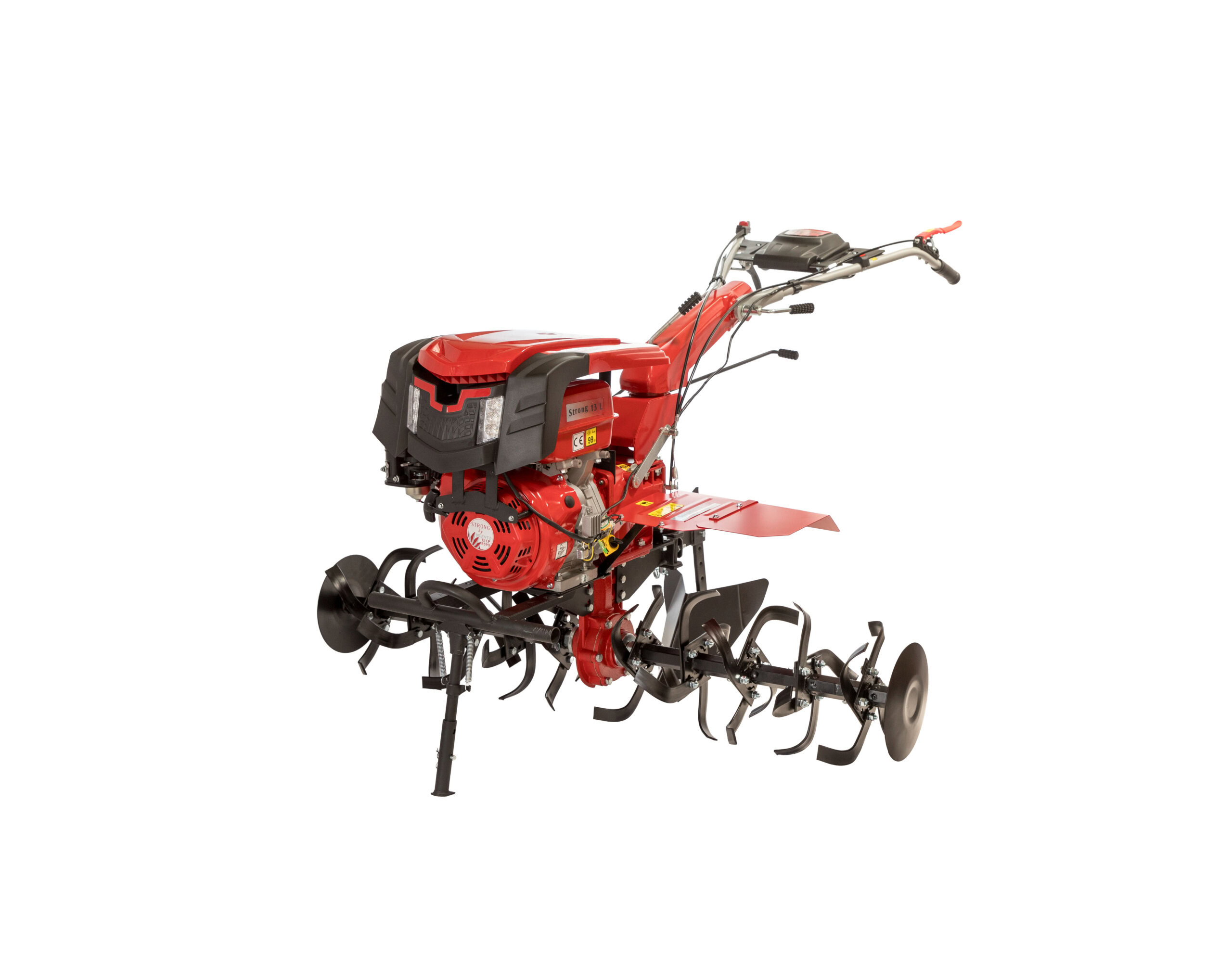 Motosapa BRONTO motor R390 7.6kW + roti cauciuc 5.00-12 + masca cu far LED + rarita 2 Motosapa BRONTO motor R390 7.6kW + roti cauciuc 5.00-12 + masca cu far LED + rarita - Image 2