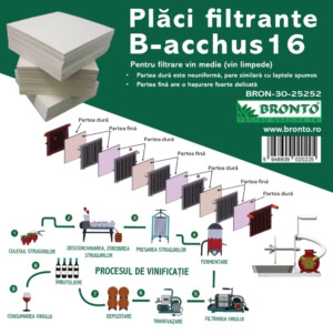 Placi filtrante B-acchus tip 16 set 25 bucati