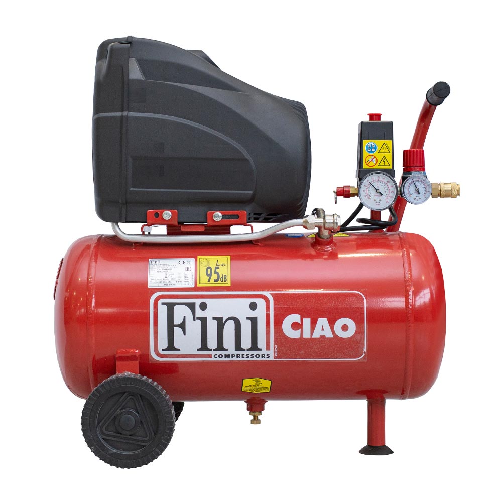 Compresor aer fara ulei Fini 1.5cp 24l debit aer refulat 179l/min 8bar 19kg 3 Compresor aer fara ulei Fini 1.5cp 24l debit aer refulat 179l/min 8bar 19kg - Image 3