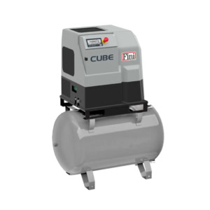 Compresor cu surub Fini CUBE 4.0-10-270 ES Z, 270 l galvanizata, 4 kW, 10 bar, 460 l/min, cu uscator