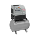 Compresor cu surub Fini CUBE 5.5-10-270 ES Z, 270 l galvanizata, 5.5 kW, 10 bar, 705 l/min, cu uscator