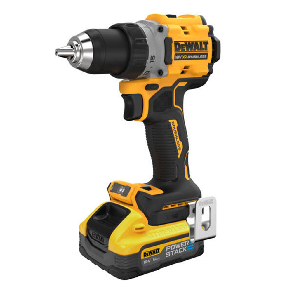 Masina de gaurit si insurubat DeWalt DCD800H2T, max 90 Nm, cu 2 acumulatori Powerstack 18V / 5.0Ah, in valiza de transport 2 Masina de gaurit si insurubat DeWalt DCD800H2T, max 90 Nm, cu 2 acumulatori Powerstack 18V / 5.0Ah, in valiza de transport - Image 2