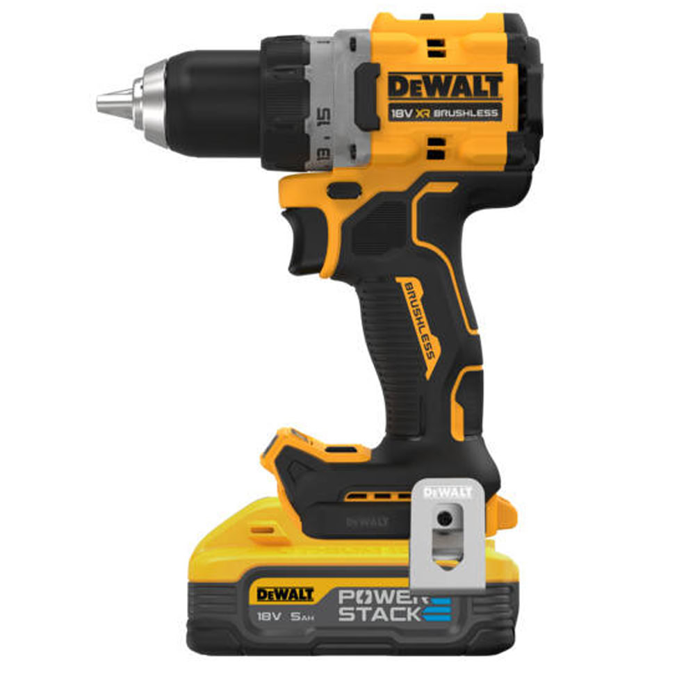 Masina de gaurit si insurubat DeWalt DCD800H2T, max 90 Nm, cu 2 acumulatori Powerstack 18V / 5.0Ah, in valiza de transport 3 Masina de gaurit si insurubat DeWalt DCD800H2T, max 90 Nm, cu 2 acumulatori Powerstack 18V / 5.0Ah, in valiza de transport - Image 3