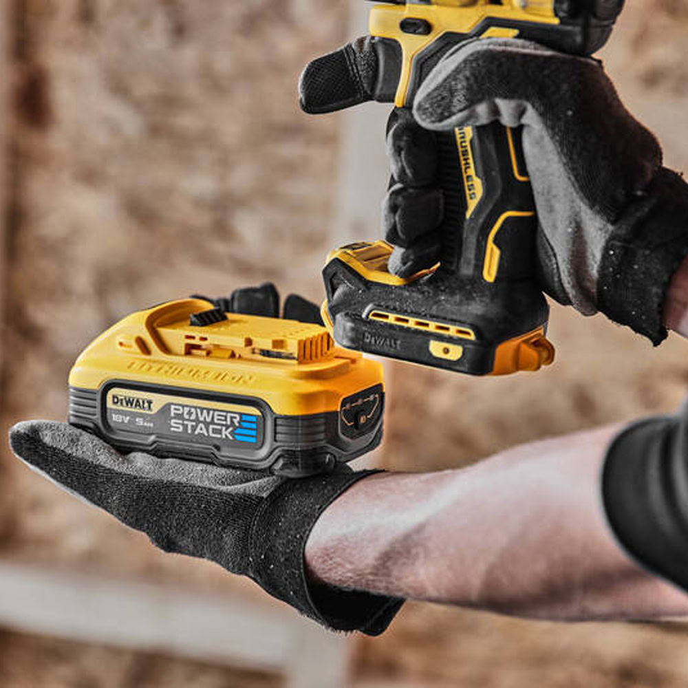 Masina de gaurit si insurubat DeWalt DCD800H2T, max 90 Nm, cu 2 acumulatori Powerstack 18V / 5.0Ah, in valiza de transport 7 Masina de gaurit si insurubat DeWalt DCD800H2T, max 90 Nm, cu 2 acumulatori Powerstack 18V / 5.0Ah, in valiza de transport - Image 7