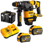 Ciocan rotopercutor SDS-Plus Dewalt DCH333X2, cu 2 acumulatori XR Flexvolt