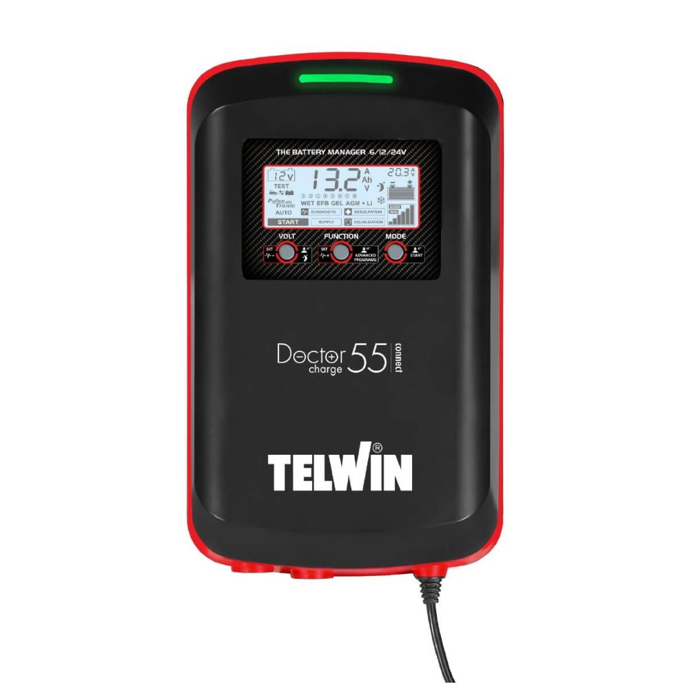 Redresor si tester baterii Telwin DOCTOR CHARGE 55 CONNECT, 6/12/24 V, 10-600 Ah, bluetooth 1 Redresor si tester baterii Telwin DOCTOR CHARGE 55 CONNECT, 6/12/24 V, 10-600 Ah, bluetooth