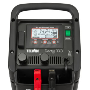 Redresor baterii/robot de pornire/tester Telwin DOCTORSTART330, tensiune incarcare 12/24 V, capacitate baterii Pb/GEL/AGM/Pb Ca/Li 10-450 Ah 9 Redresor baterii/robot de pornire/tester Telwin DOCTORSTART330, tensiune incarcare 12/24 V, capacitate baterii Pb/GEL/AGM/Pb Ca/Li 10-450 Ah | Travandi.ro