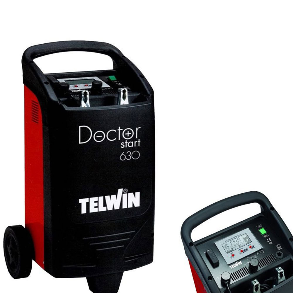 Redresor baterii/robot de pornire/tester Telwin DOCTORSTART630, tensiune incarcare 12/24 V, capacitate baterii Pb/GEL/AGM/Pb Ca/Li 10-1050 Ah 3 Redresor baterii/robot de pornire/tester Telwin DOCTORSTART630, tensiune incarcare 12/24 V, capacitate baterii Pb/GEL/AGM/Pb Ca/Li 10-1050 Ah - Image 3