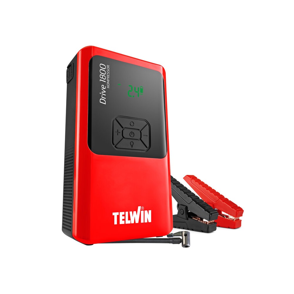 Sursa de alimentare/pornire de urgenta/compresor de aer Telwin DRIVE1800KOMPRESSOR, baterie litiu 12V, 10000 mAh 6 Sursa de alimentare/pornire de urgenta/compresor de aer Telwin DRIVE1800KOMPRESSOR, baterie litiu 12V, 10000 mAh - Image 6
