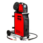 Aparat sudura MIG-MAG/FLUX/BRAZARE/ MMA/TIG-DC LIFT Telwin ELECTROMIG 450 SYNERGIC AQUA, 400 A, torta racita cu apa, sarma otel 0.6-2 mm, electrozi 1.6-8 mm, cu accesorii