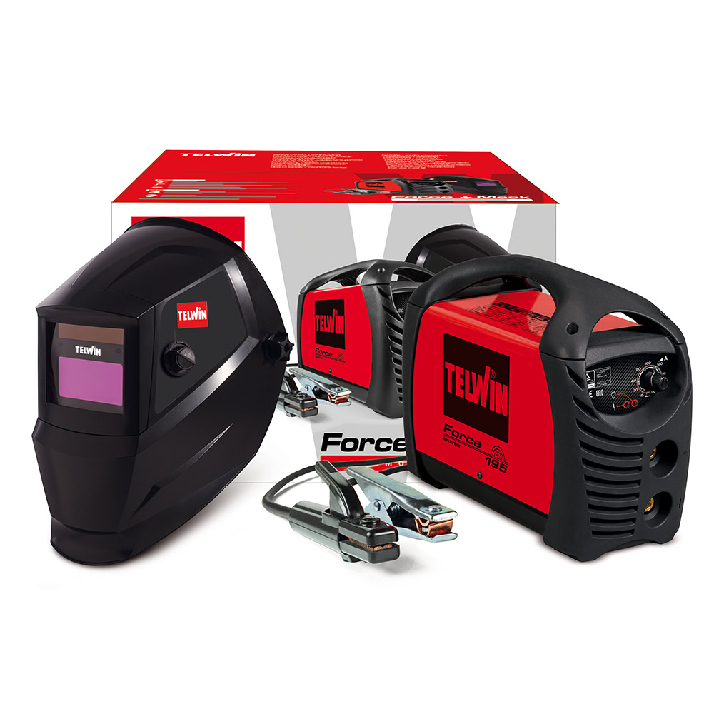Invertor sudura MMA Telwin FORCE165ACXM, 150 A, electrozi 1.6-4 mm, masca sudura, cu accesorii 1 Invertor sudura MMA Telwin FORCE165ACXM, 150 A, electrozi 1.6-4 mm, masca sudura, cu accesorii