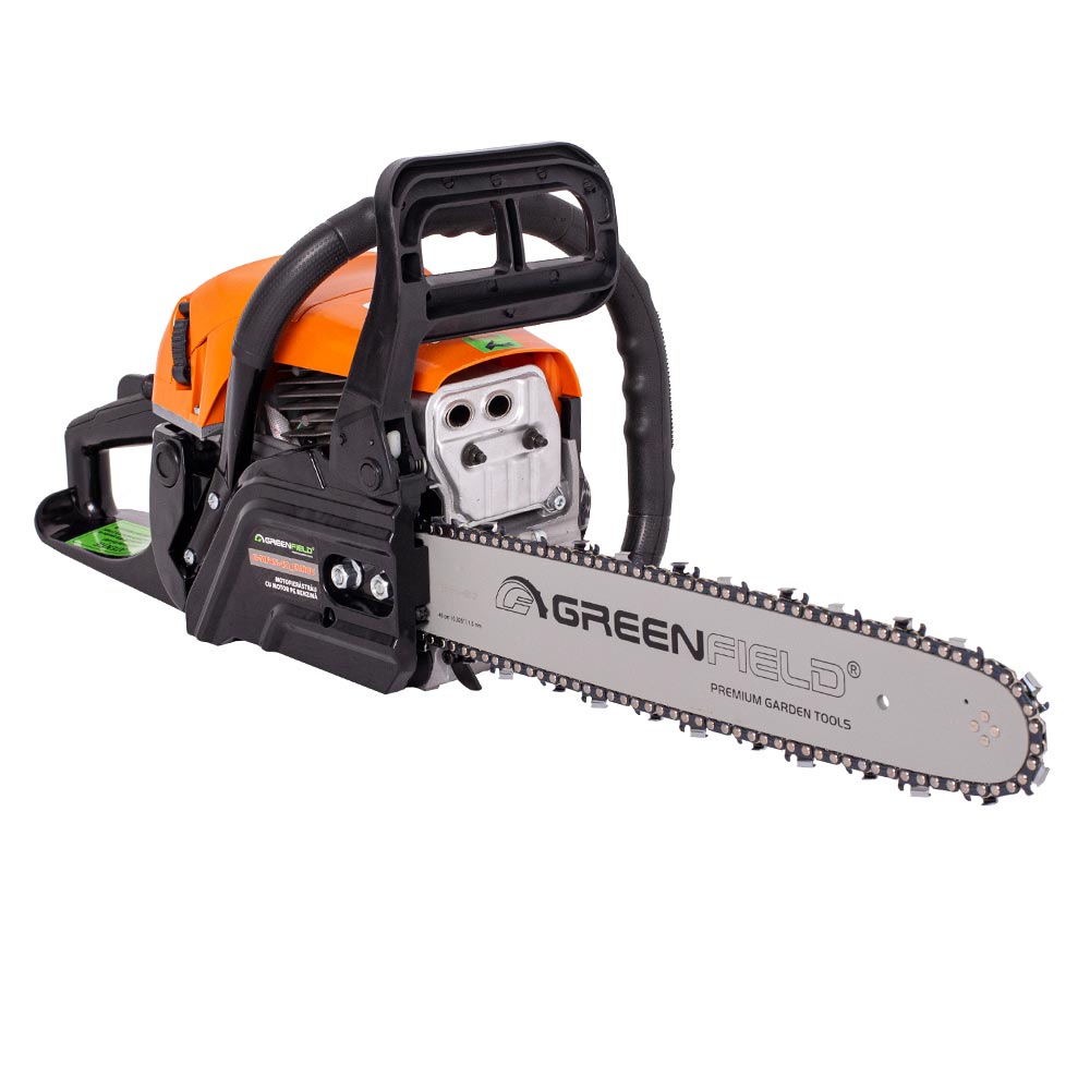 Motofierastrau cu lant Greenfield G-MF45-40_EUROV, 45 cmᶾ, 2.2CP, 40 cm 1 Motofierastrau cu lant Greenfield G-MF45-40_EUROV, 45 cmᶾ, 2.2CP, 40 cm