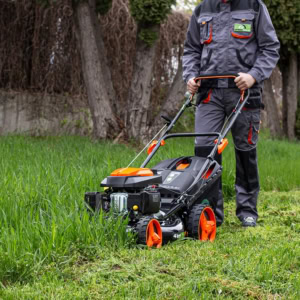 Masina de tuns gazon GREENFIELD G-MTG461ARW-T6 Benzina 3.4 CP 45 cm cos 60 l | Travandi.ro