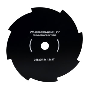 Cutit motocoasa cu 8 dinti GreenfieldGA-DISC_8T, 255x2.0x25.4 mm