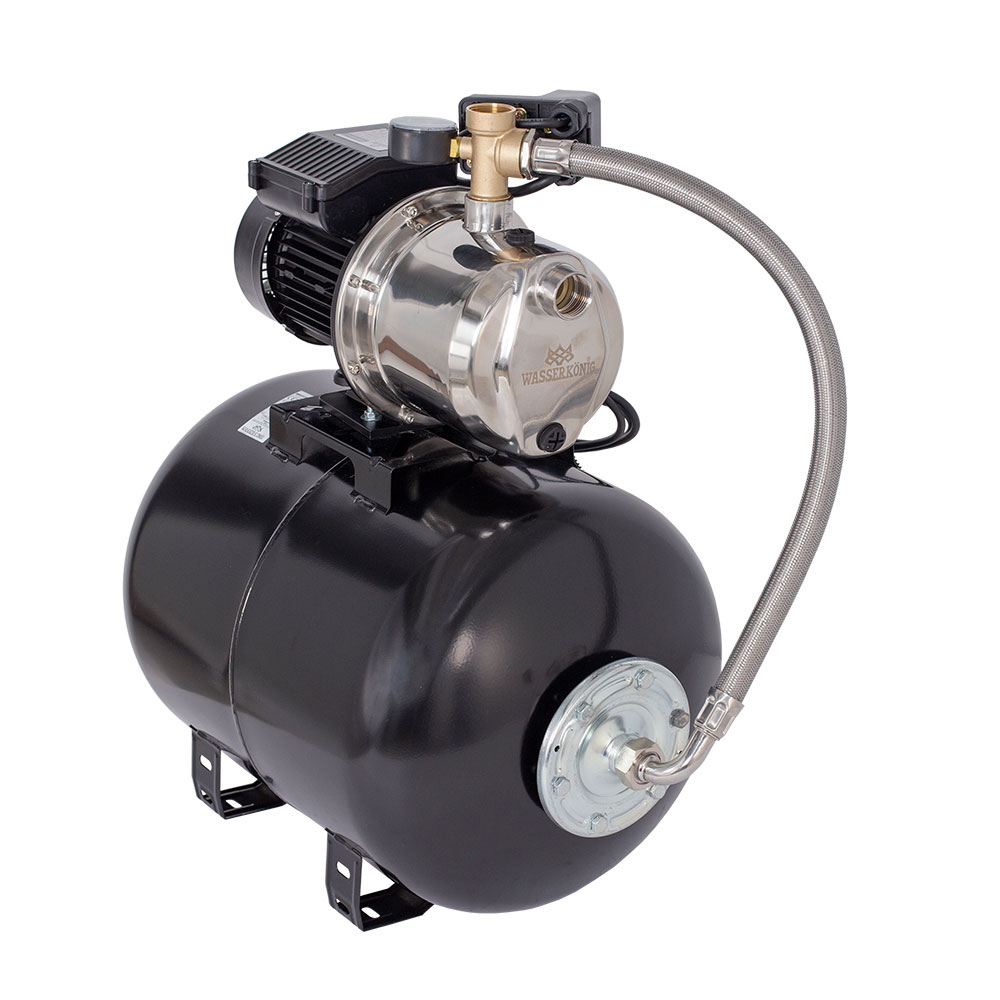 Hidrofor cu pompa autoamorsanta Wasserkonig HWKX950-4.5/50H, inox, putere 950 W, debit 4020 l/h, inaltime refulare 45 m, vas de expansiune 50 l 2 Hidrofor cu pompa autoamorsanta Wasserkonig HWKX950-4.5/50H, inox, putere 950 W, debit 4020 l/h, inaltime refulare 45 m, vas de expansiune 50 l - Image 2