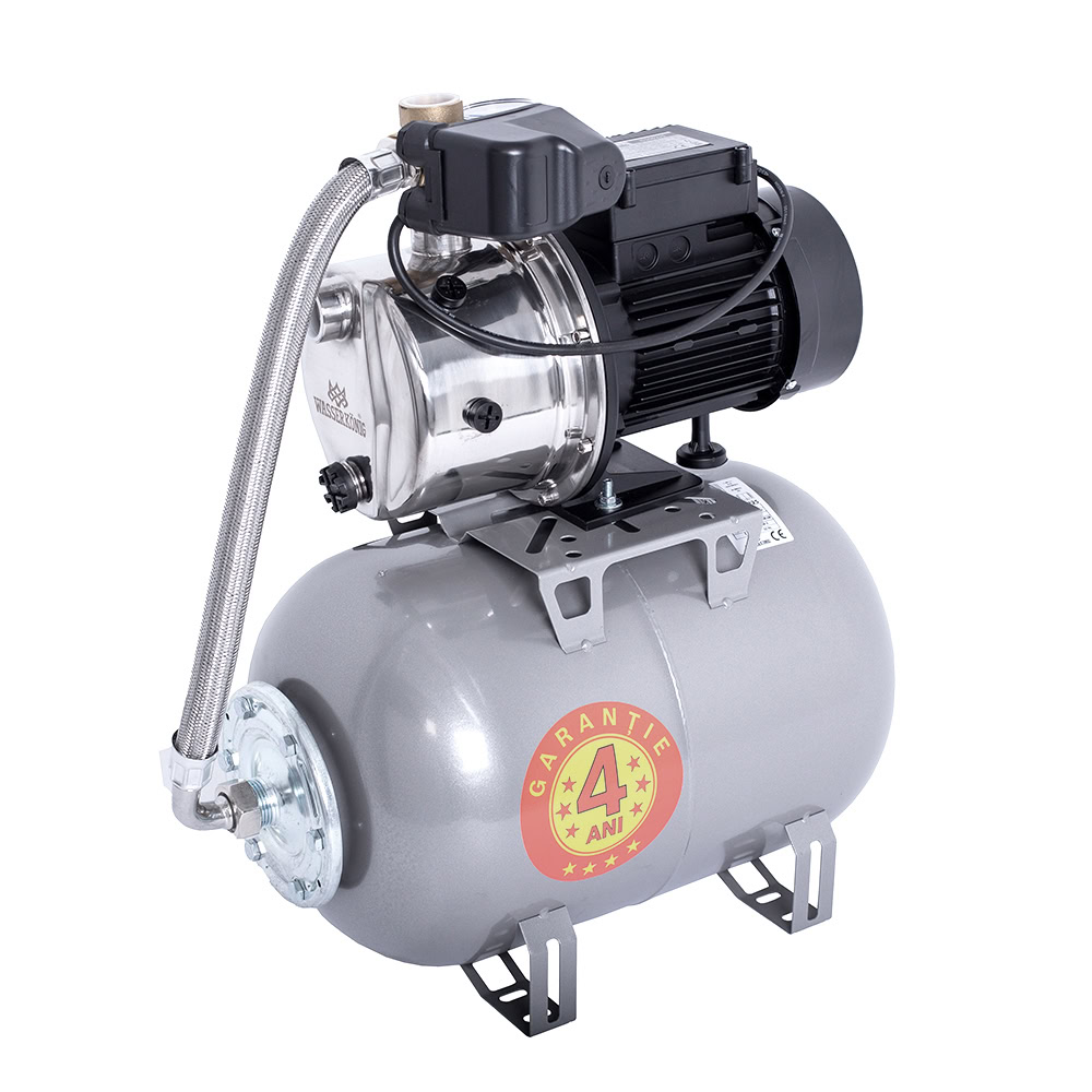 Hidrofor Wasserkonig IS506225 cu pompa autoamorsanta inox putere 900 W debit 3720 l/h inaltime refulare 50 m vas 24 l 2 Hidrofor Wasserkonig IS506225 cu pompa autoamorsanta inox putere 900 W debit 3720 l/h inaltime refulare 50 m vas 24 l - Image 2