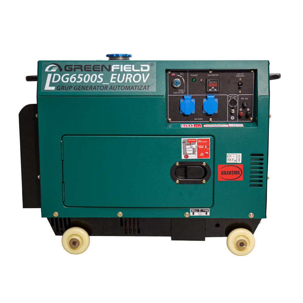 Generator de curent diesel GreenField LDG6500S monofazat 5,5 kW pornire electrica 2 Generator de curent diesel GreenField LDG6500S monofazat 5,5 kW pornire electrica - Image 2