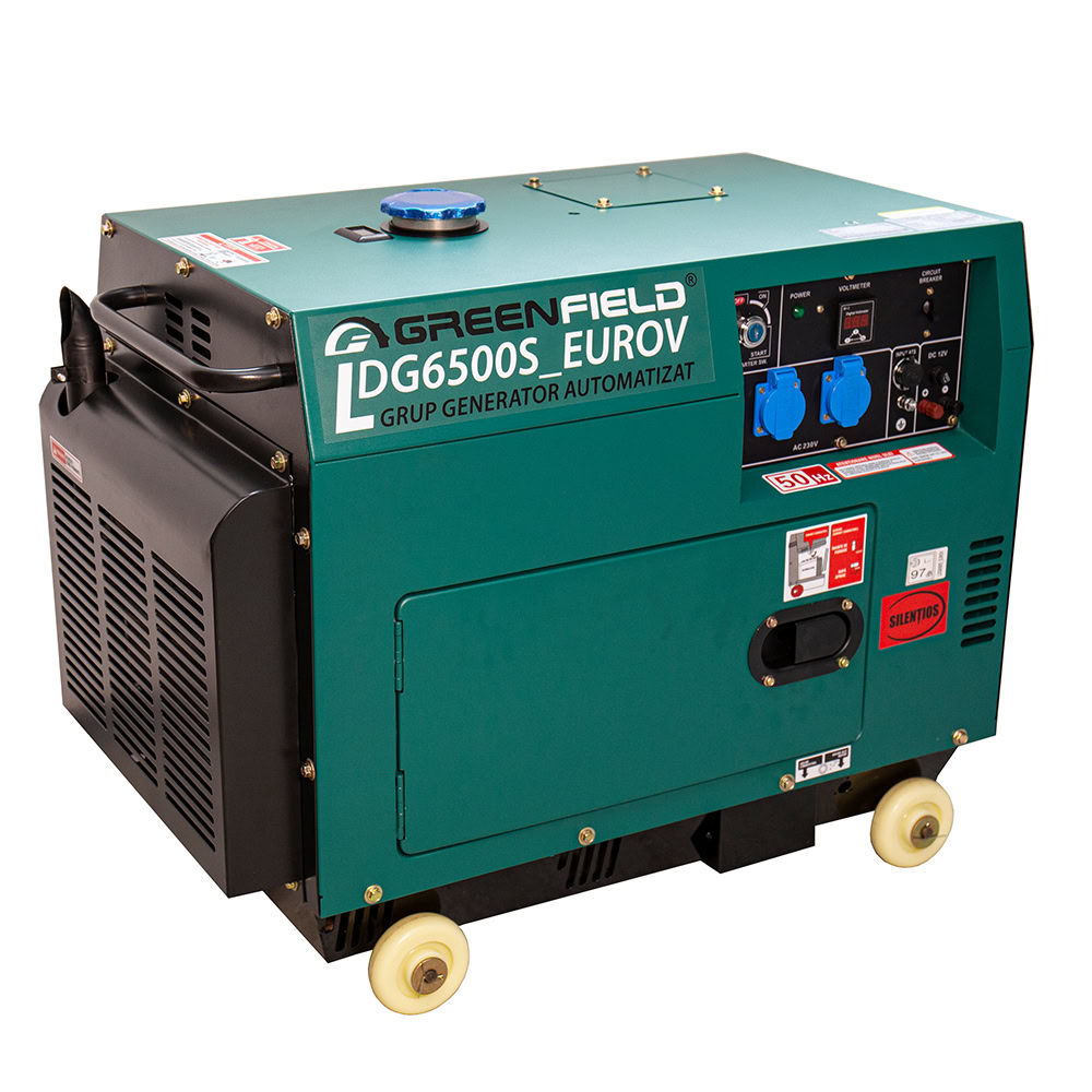Generator de curent diesel GreenField LDG6500S monofazat 5,5 kW pornire electrica 3 Generator de curent diesel GreenField LDG6500S monofazat 5,5 kW pornire electrica - Image 3