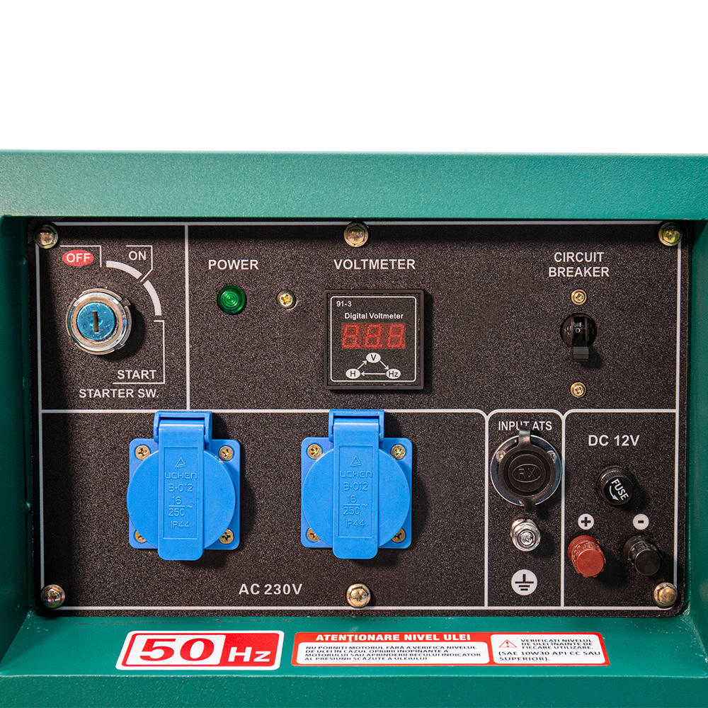 Generator de curent diesel GreenField LDG6500S monofazat 5,5 kW pornire electrica 5 Generator de curent diesel GreenField LDG6500S monofazat 5,5 kW pornire electrica - Image 5