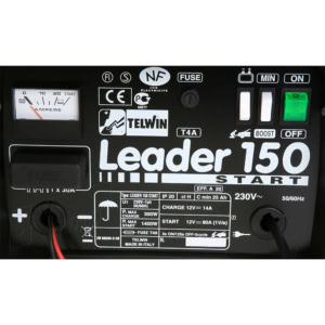 Redresor baterii si robot de pornire Telwin LEADER150START, tensiune incarcare 12 V, capacitate baterii Pb/START/STOP 25-250 Ah | Travandi.ro