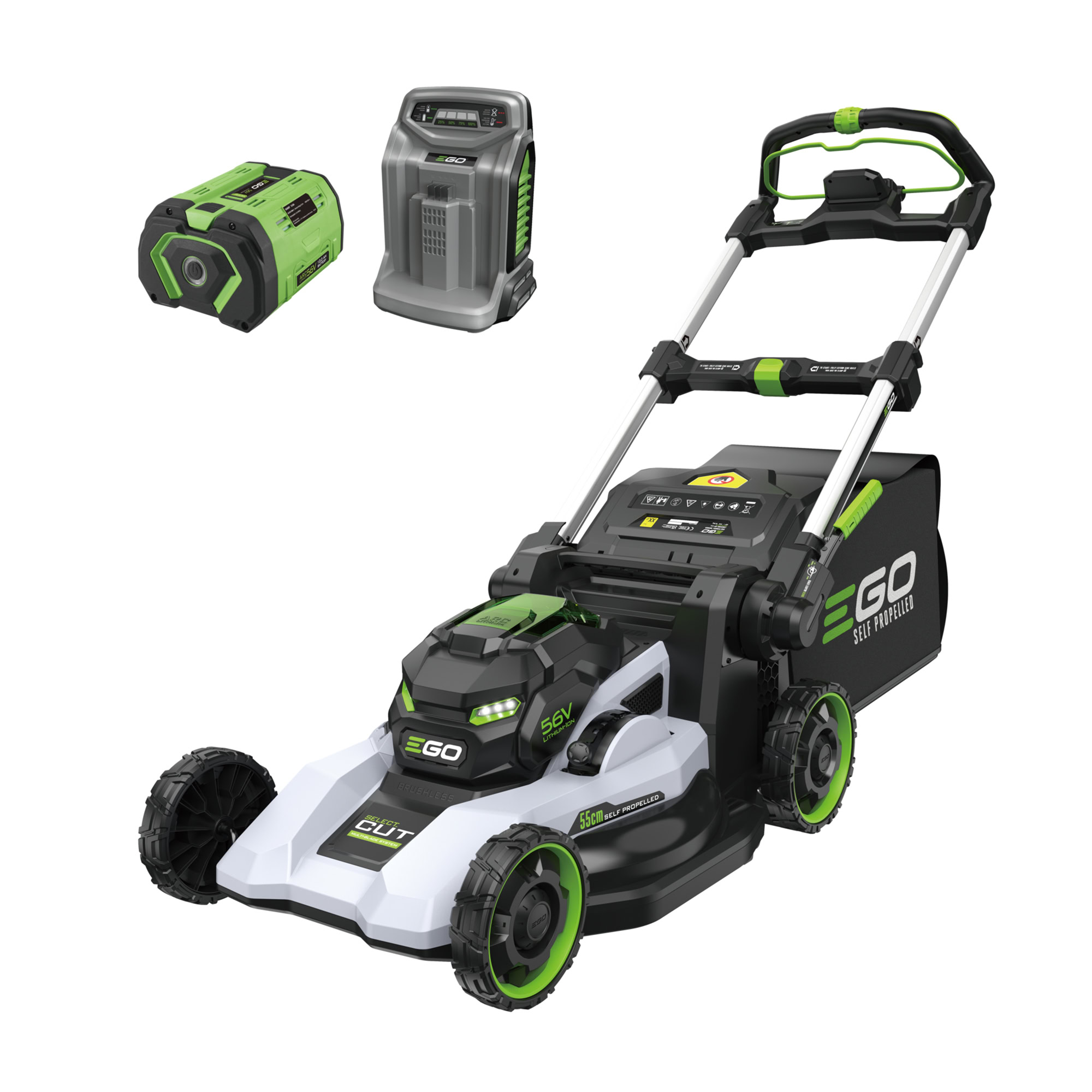 Masina electrica de tuns gazon Ego Professional LM2236E-SP, 55 cm, autopropulsie, cu acumulator Li-Ion 56 V/10 Ah si incarcator 2 Masina electrica de tuns gazon Ego Professional LM2236E-SP, 55 cm, autopropulsie, cu acumulator Li-Ion 56 V/10 Ah si incarcator - Image 2