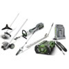 Multifunctionala Ego Power MHSC2002E, cu ansamblu motor, fierastrau, cap cu fir, lama gard viu, lama taiere margini gazon, incarcator rapid, acumulator Li-Ion de 5.0 Ah