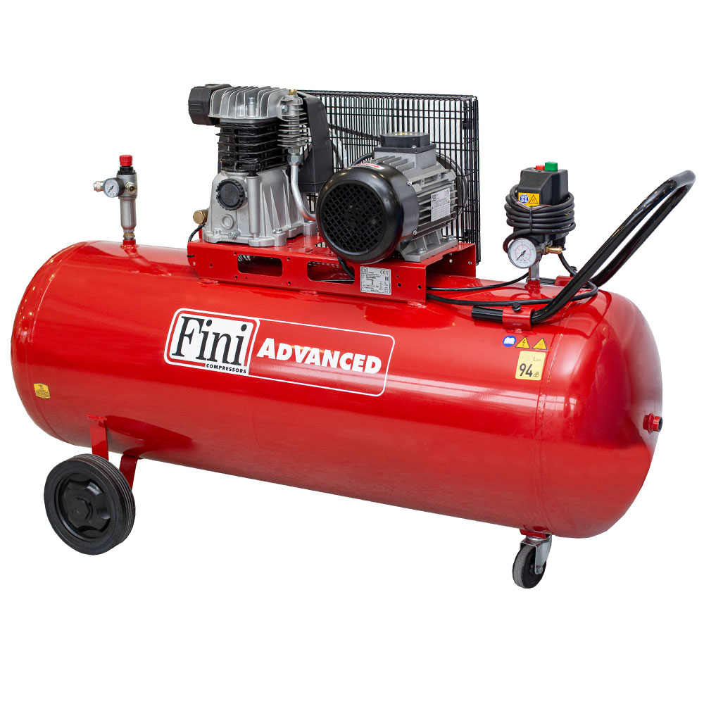 Compresor aer cu ulei Fini 4cp 200l debit aer aspirat 395l/min debit aer refulat 246l/min 10bar 89kg 2 Compresor aer cu ulei Fini 4cp 200l debit aer aspirat 395l/min debit aer refulat 246l/min 10bar 89kg - Image 2