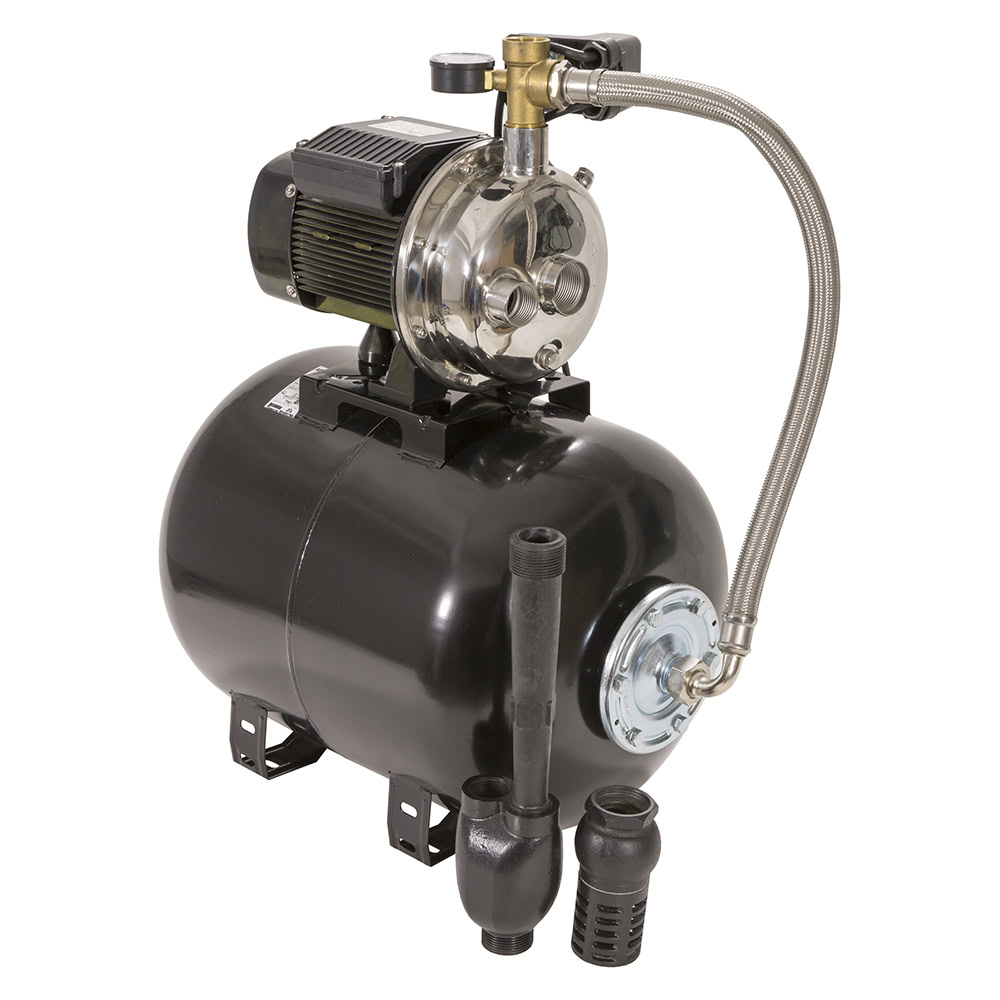 Hidrofor cu pompa de mare adancime din inox si vas de expansiune de 50L 900W 1 Hidrofor cu pompa de mare adancime din inox si vas de expansiune de 50L 900W