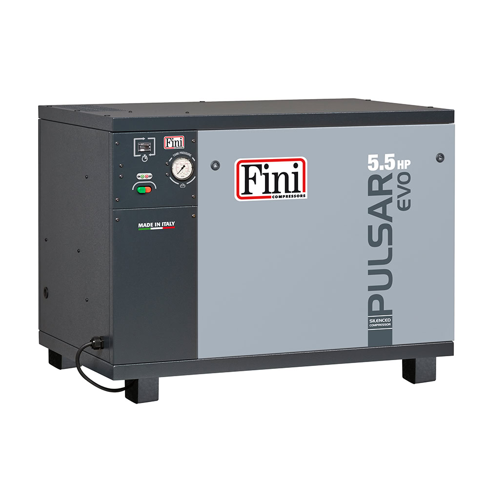 Compresor de aer silentios Fini Pulsar Evo BK114-5.5, 4 kW, 10 bar, 580 l/min 1 Compresor de aer silentios Fini Pulsar Evo BK114-5.5, 4 kW, 10 bar, 580 l/min
