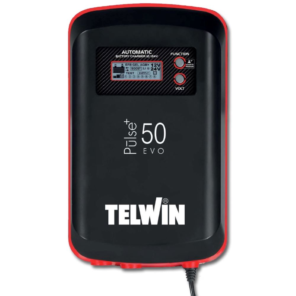 Redresor baterii Telwin PULSE 50 EVO, 230 V, tensiune incarcare 12 / 24 V, 10-600 Ah 1 Redresor baterii Telwin PULSE 50 EVO, 230 V, tensiune incarcare 12 / 24 V, 10-600 Ah