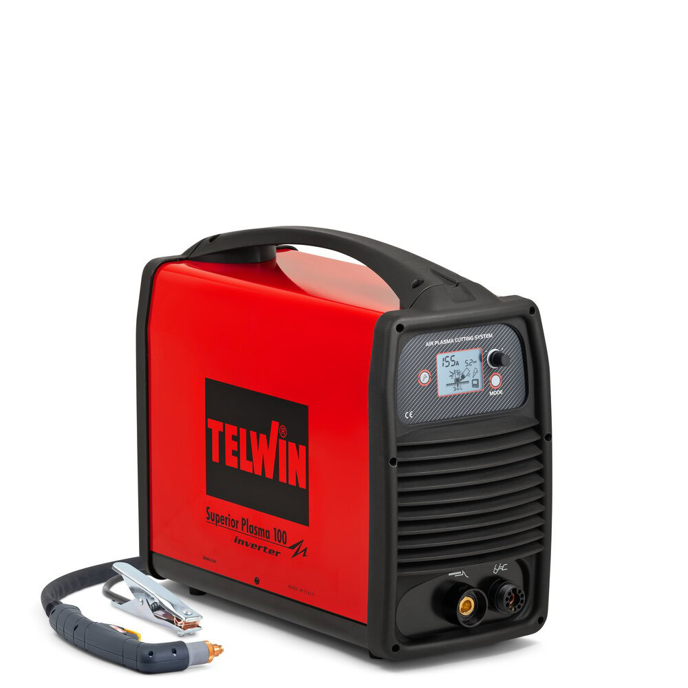 Aparat pentru taiat cu jet de plasma Telwin SUPERIORPLASMA100_ACC, 100A, taiere maxima 40 mm, cu accesorii 2 Aparat pentru taiat cu jet de plasma Telwin SUPERIORPLASMA100_ACC, 100A, taiere maxima 40 mm, cu accesorii - Image 2