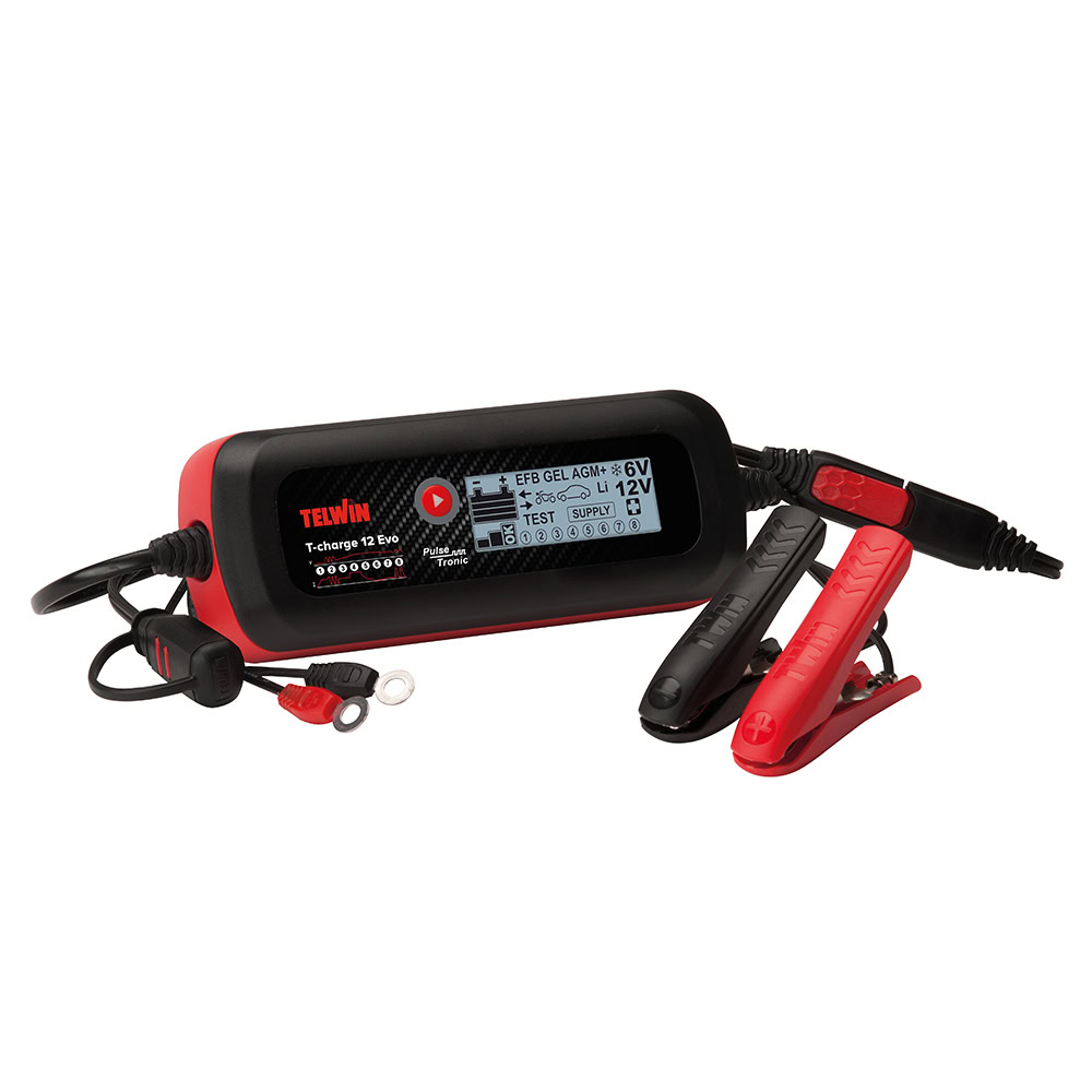 Redresor baterii Telwin T-CHARGE12EVO, tensiune incarcare 6/12 V, capacitate baterii Pb/GEL/AGM/Pb Ca/Li 2-70 Ah 1 Redresor baterii Telwin T-CHARGE12EVO, tensiune incarcare 6/12 V, capacitate baterii Pb/GEL/AGM/Pb Ca/Li 2-70 Ah