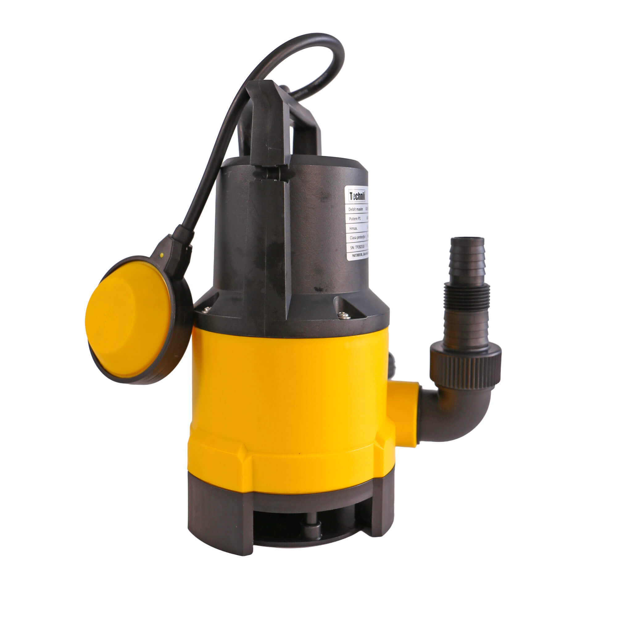 Pompa submersibila din plastic Technik TCK400, particule maxim 25 mm, putere 400 W, debit 8200 l/h, inaltime refulare 5.5 m 1 Pompa submersibila din plastic Technik TCK400, particule maxim 25 mm, putere 400 W, debit 8200 l/h, inaltime refulare 5.5 m
