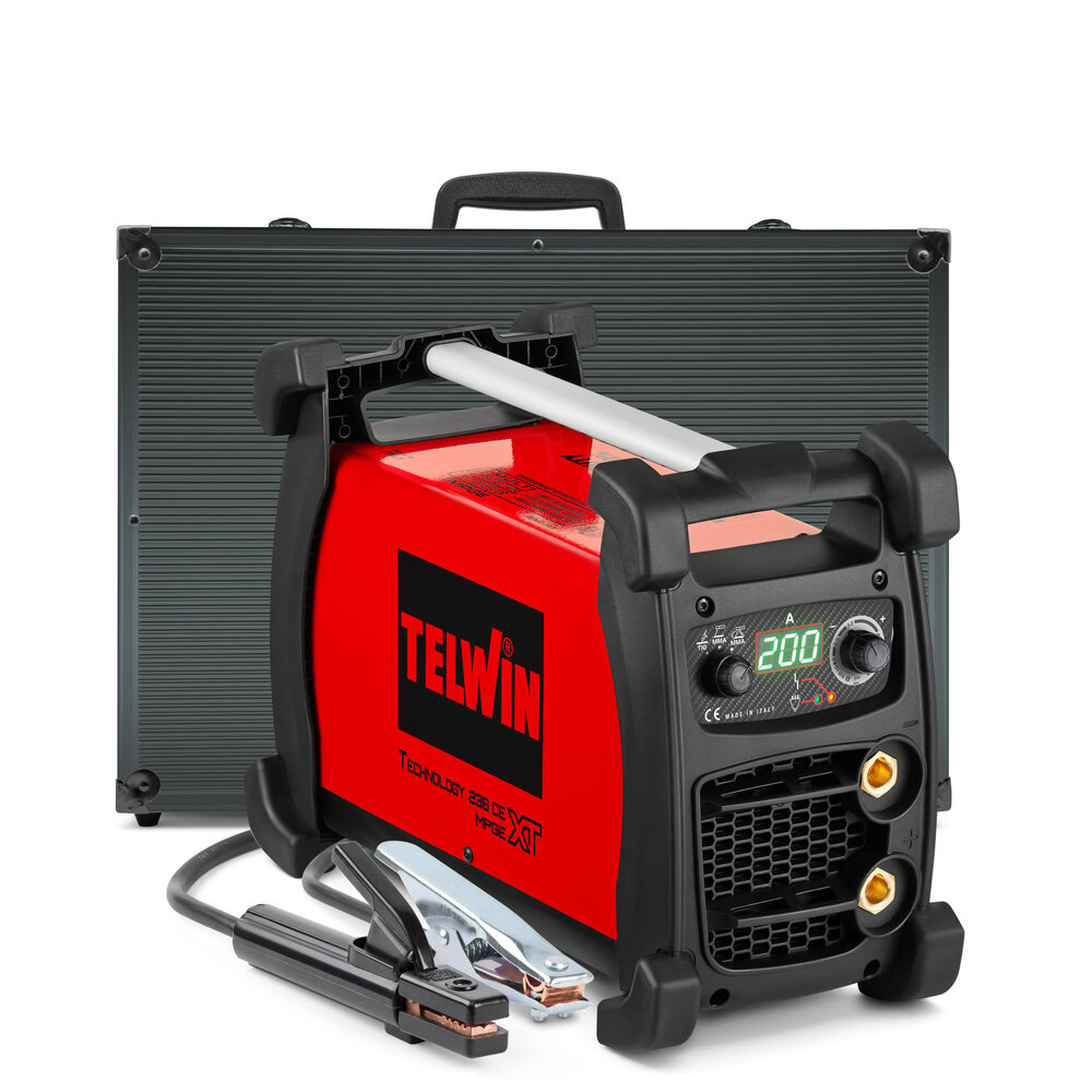 Invertor sudura MMA Telwin TECHNOLOGY238XT_CE/MPGE_ACX, 200 A, electrozi 1.6-4 mm, valiza aluminiu, cu accesorii 7 Invertor sudura MMA Telwin TECHNOLOGY238XT_CE/MPGE_ACX, 200 A, electrozi 1.6-4 mm, valiza aluminiu, cu accesorii - Image 7