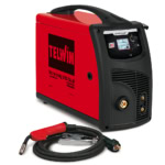 Aparat sudura MIG-MAG/ MMA/TIG Telwin TECHNOMIG215DUAL_SYNERGIC, 220 A, sarma otel 0.6-1 mm, electrozi 1.6-3.2 mm, cu accesorii