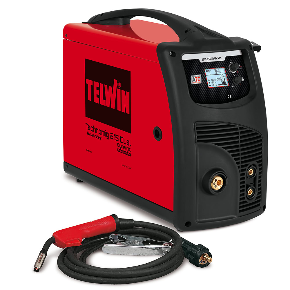 Aparat sudura MIG-MAG/ MMA/TIG Telwin TECHNOMIG215DUAL_SYNERGIC, 220 A, sarma otel 0.6-1 mm, electrozi 1.6-3.2 mm, cu accesorii 1 Aparat sudura MIG-MAG/ MMA/TIG Telwin TECHNOMIG215DUAL_SYNERGIC, 220 A, sarma otel 0.6-1 mm, electrozi 1.6-3.2 mm, cu accesorii
