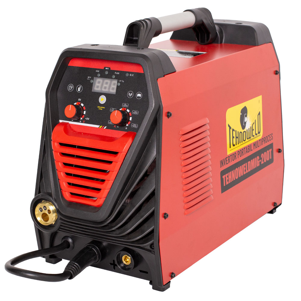 Aparat sudura MIG-MAG/ MMA/ TIG Tehnoweld TEHNOWELDMIG-200T, 180 A, sarma otel 1 mm, electrozi 1.6-4 mm, cu accesorii 3 Aparat sudura MIG-MAG/ MMA/ TIG Tehnoweld TEHNOWELDMIG-200T, 180 A, sarma otel 1 mm, electrozi 1.6-4 mm, cu accesorii - Image 3