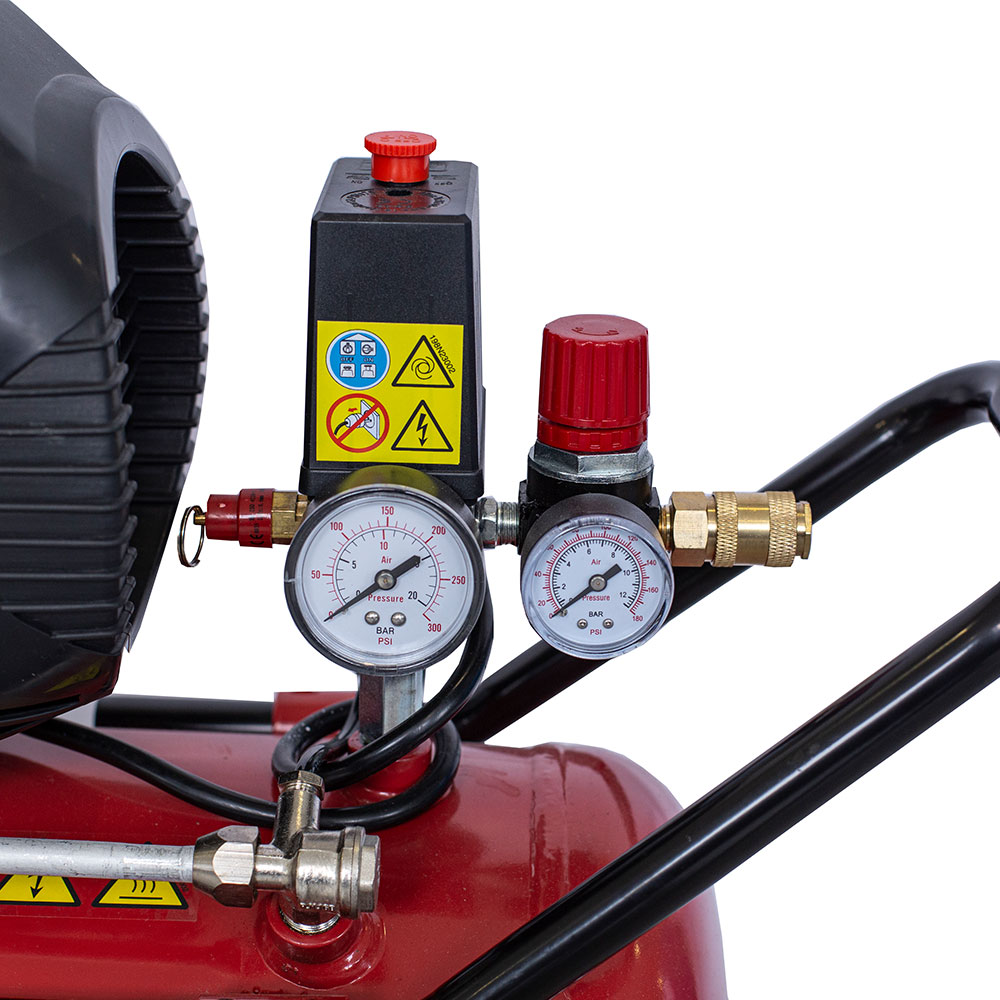 Compresor aer cu ulei Fini 2cp 24l debit aer aspirat 250l/min debit aer refulat 156l/min 8bar 27kg 6 Compresor aer cu ulei Fini 2cp 24l debit aer aspirat 250l/min debit aer refulat 156l/min 8bar 27kg - Image 6