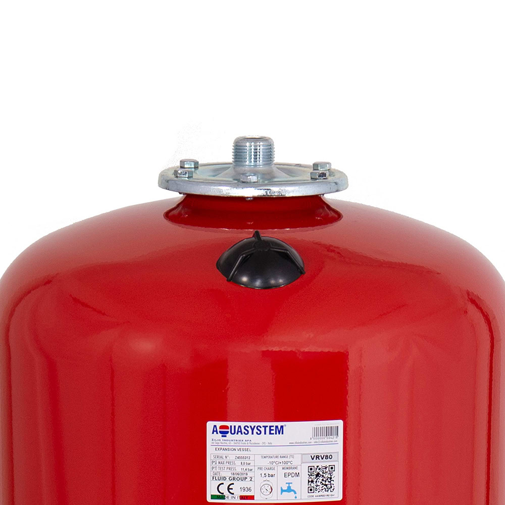 Vas de expansiune vertical cu suport Aquasystem VRV80, apa calda, volum 80 l, presiune max.8 bari 3 Vas de expansiune vertical cu suport Aquasystem VRV80, apa calda, volum 80 l, presiune max.8 bari - Image 3