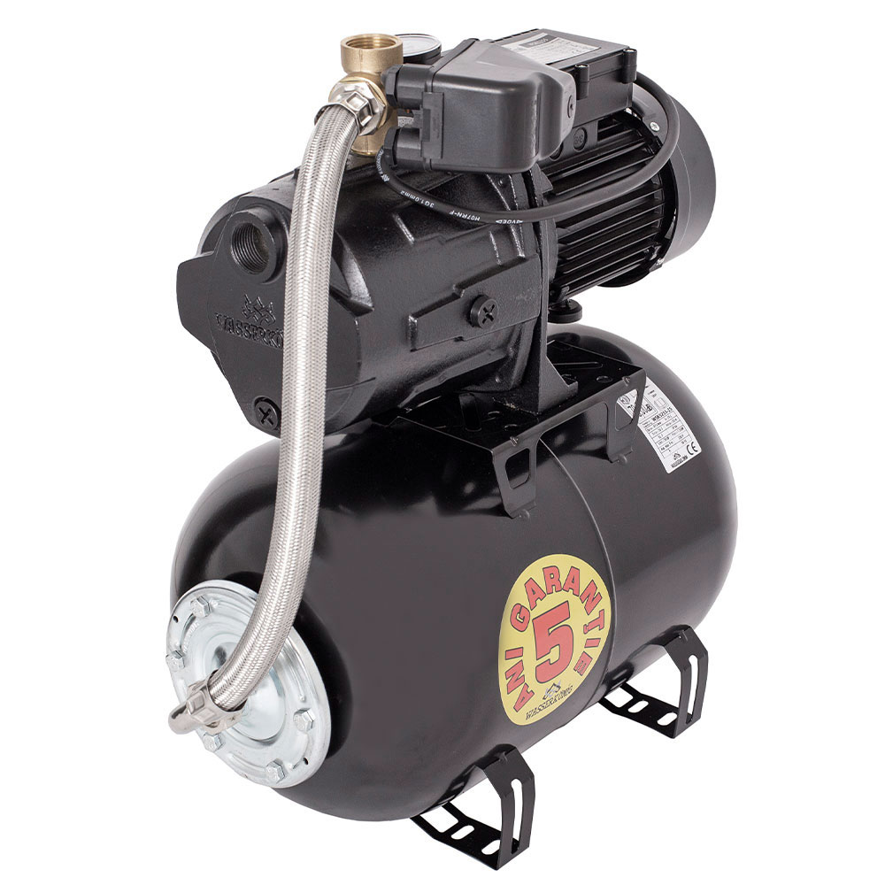 Hidrofor cu pompa autoamorsanta Wasserkonig WSK5255-25, fonta, putere 1300 W, debit 5220 l/h, inaltime refulare 55 m, vas de expansiune 24 litri 2 Hidrofor cu pompa autoamorsanta Wasserkonig WSK5255-25, fonta, putere 1300 W, debit 5220 l/h, inaltime refulare 55 m, vas de expansiune 24 litri - Image 2
