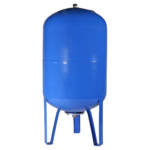 Vas de expansiune vertical Wassertechnik WTH100VBLUE, apa rece, volum 100 l, presiune max.10 bari, cu suport