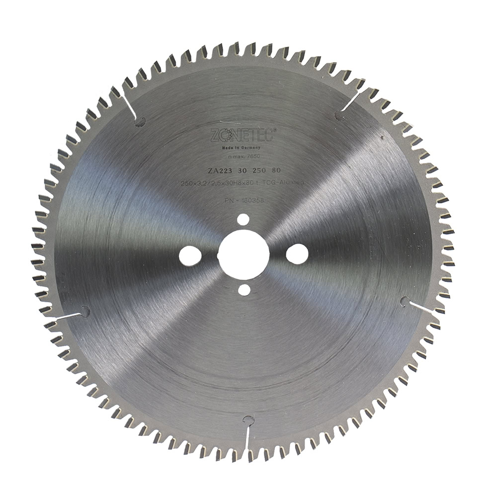 Disc Zonetec ZA2233025080 pentru fierastrau circular, D 30X250 mm, 80 dinti, pentru materiale neferoase 1 Disc Zonetec ZA2233025080 pentru fierastrau circular, D 30X250 mm, 80 dinti, pentru materiale neferoase