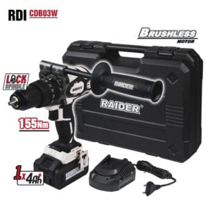 Masina de gaurit cu percutie 20V 4Ah 155Nm RDI-CDB03W