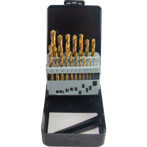 Set 19 burghie metal HSS+TIN ø1.0-10mm GD