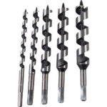 Set 5 burghie lemn ø10-22 x 25mm