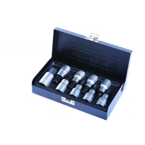 Set 9 biti tubulara ½" HEX4-HEX17mm CRV TMP